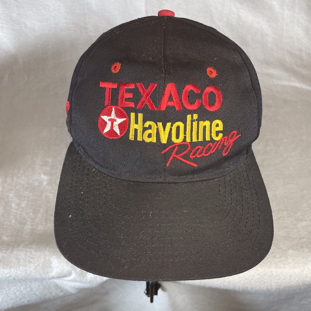 Vintage Texaco Havoline Racing Cap Hat Ernie Irvan 28 Snapback Nascar Black
